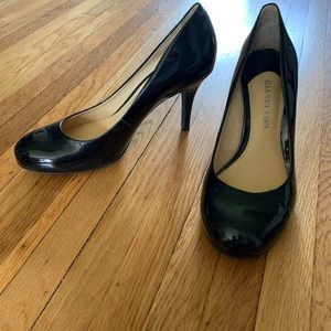Faux Patent Leather Heels